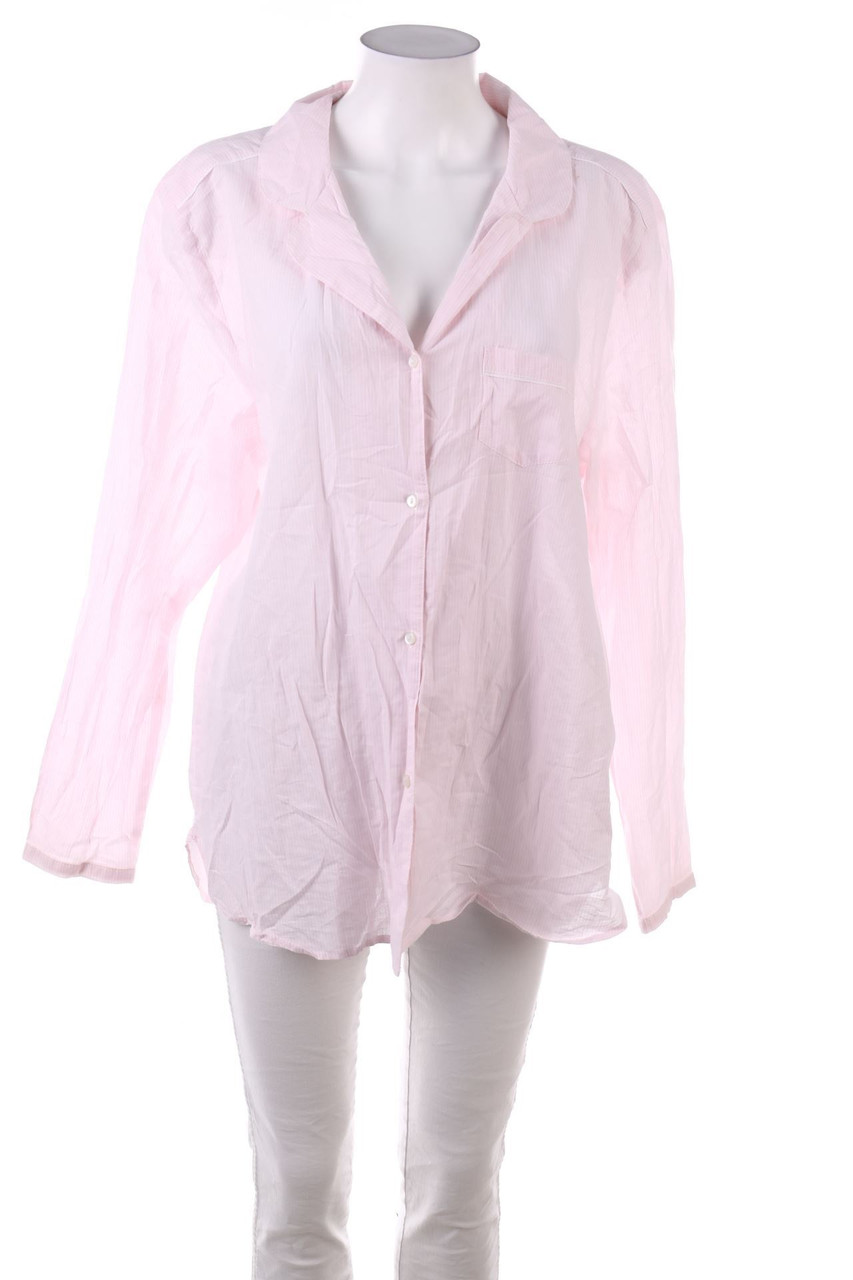 Ohne Label - Hemd-Bluse mit Streifen - XL