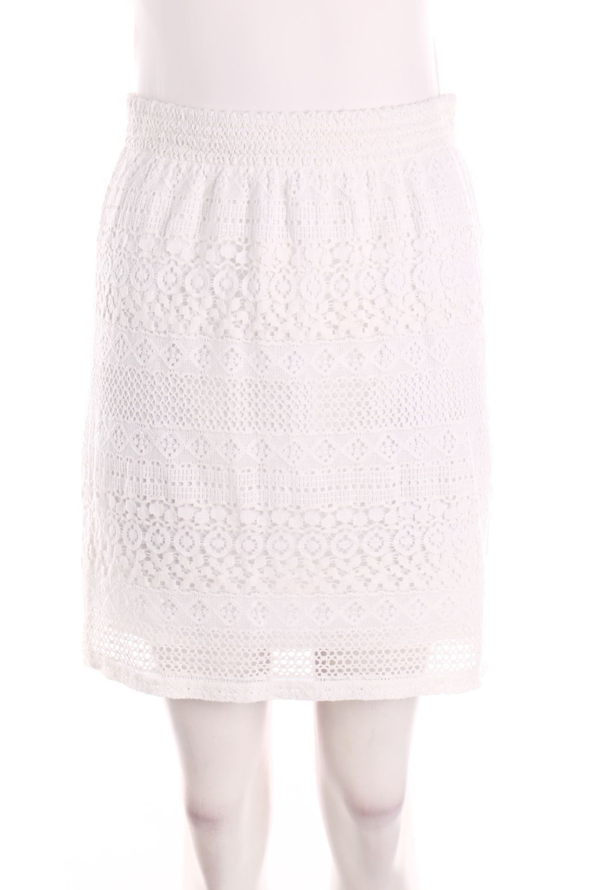 Blanc du Nil - Minirock aus Spitze - D 36