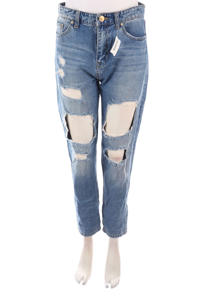 Stradivarius - Destroyed Skinny-Jeans - M