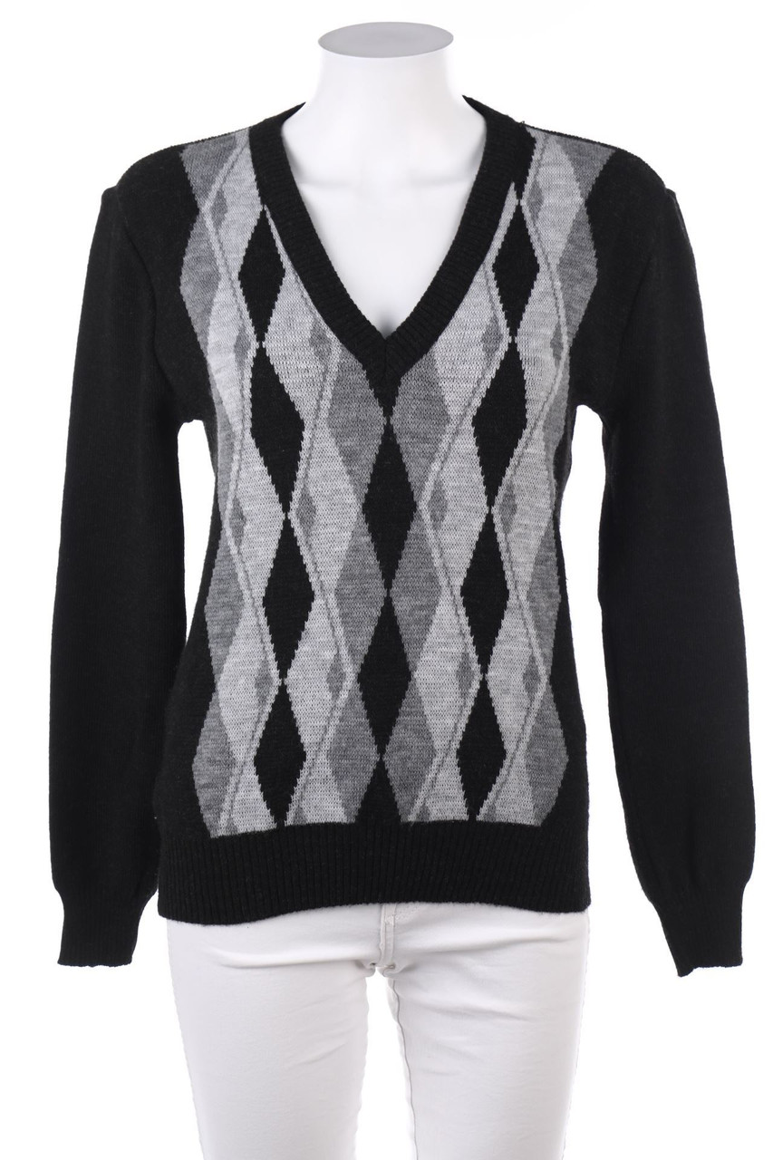 Ohne Label - Strick-Pullover mit Muster - L