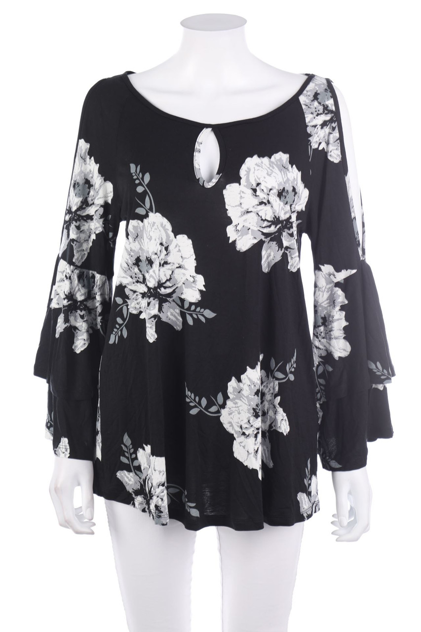 LASCANA - Longsleeve-Shirt mit Cut-outs - S