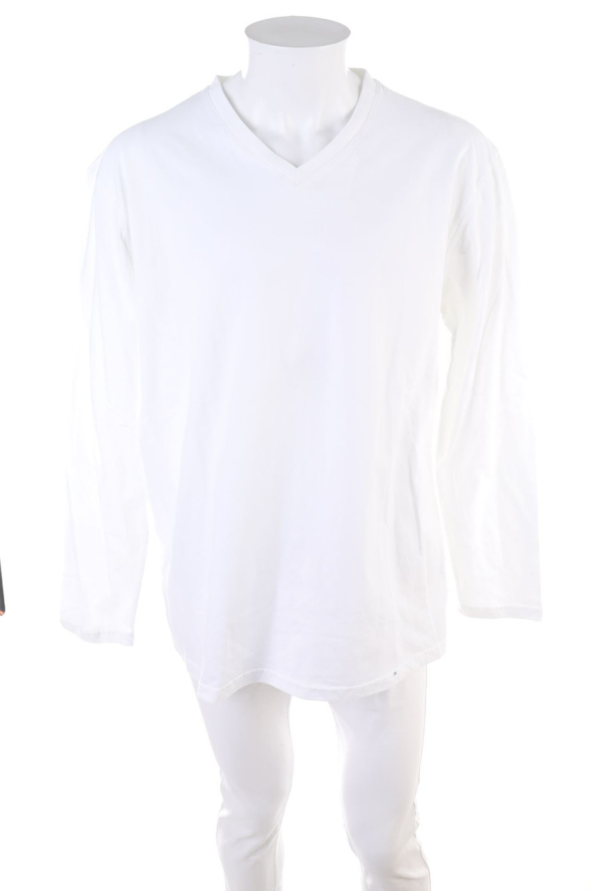 SECONDHAND - Longsleeve-Shirt mit V-Neck - 2XL