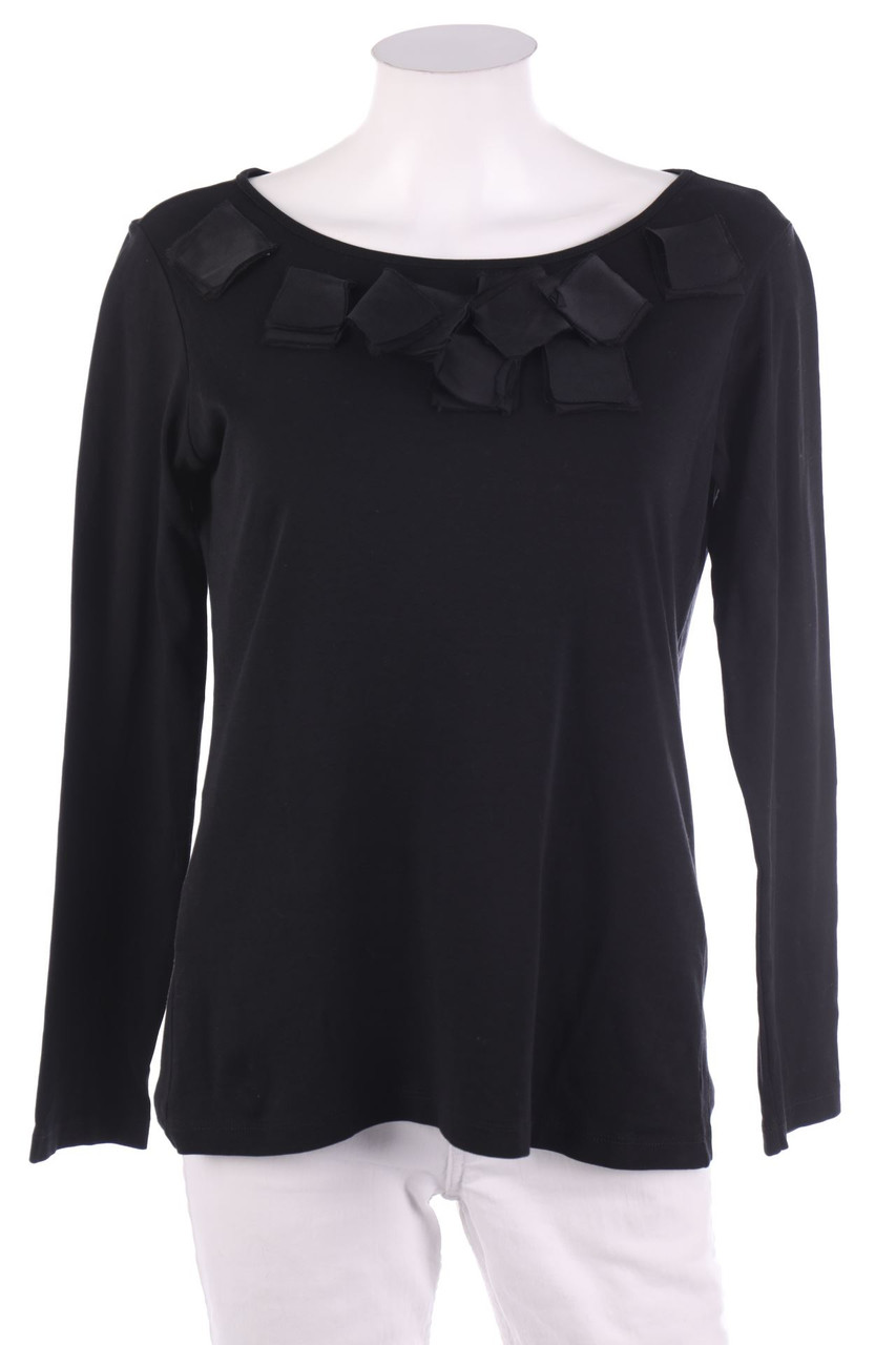 Lis Lareida - Longsleeve-Shirt mit Applikationen - S