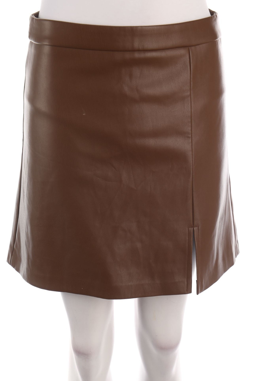 sinsay - Faux Leather-Mini-Rock - M