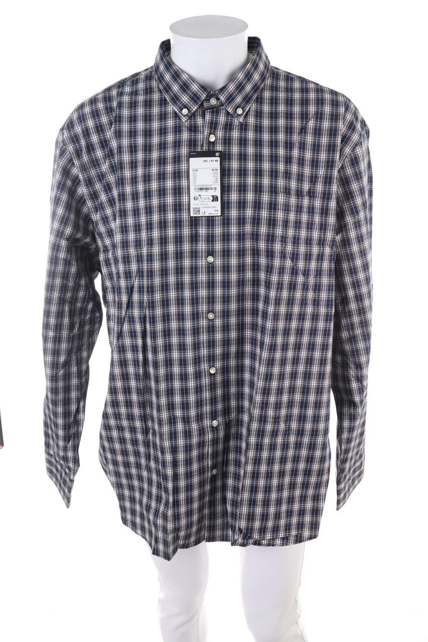 C&A - kariertes Button-down-Hemd - 3XL