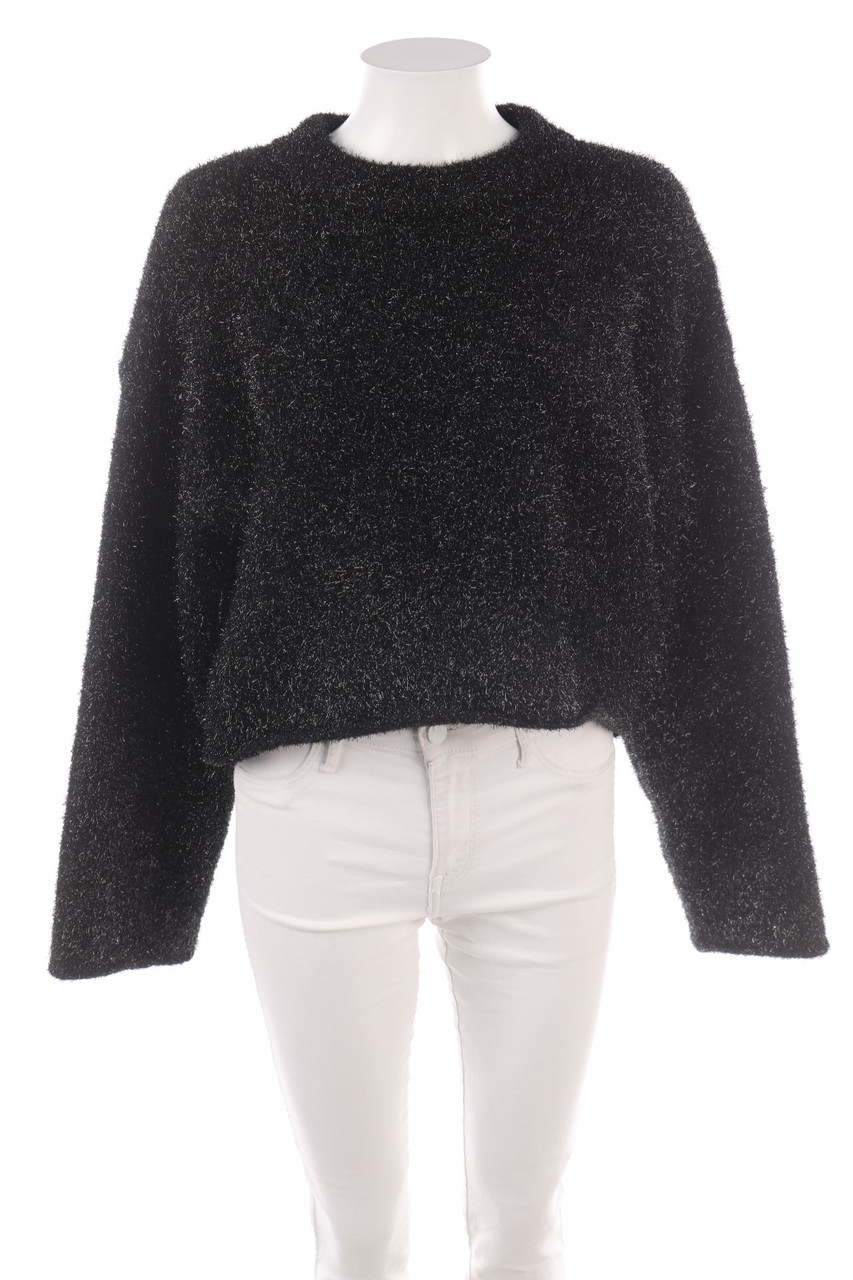 H&M - Glitzer-Strick-Pullover - M