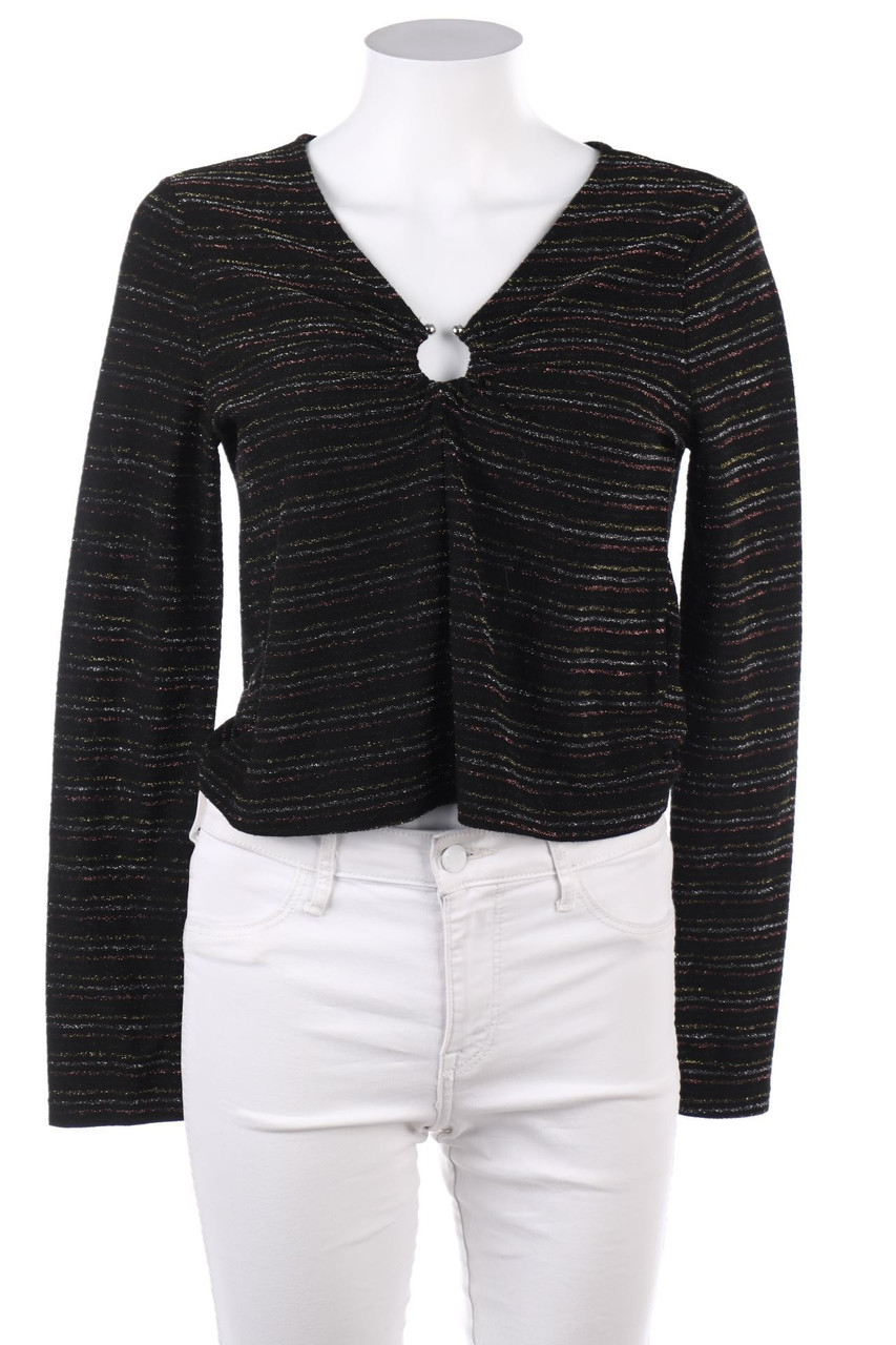 Ohne Label - Longsleeve-Shirt mit Glitzer - M