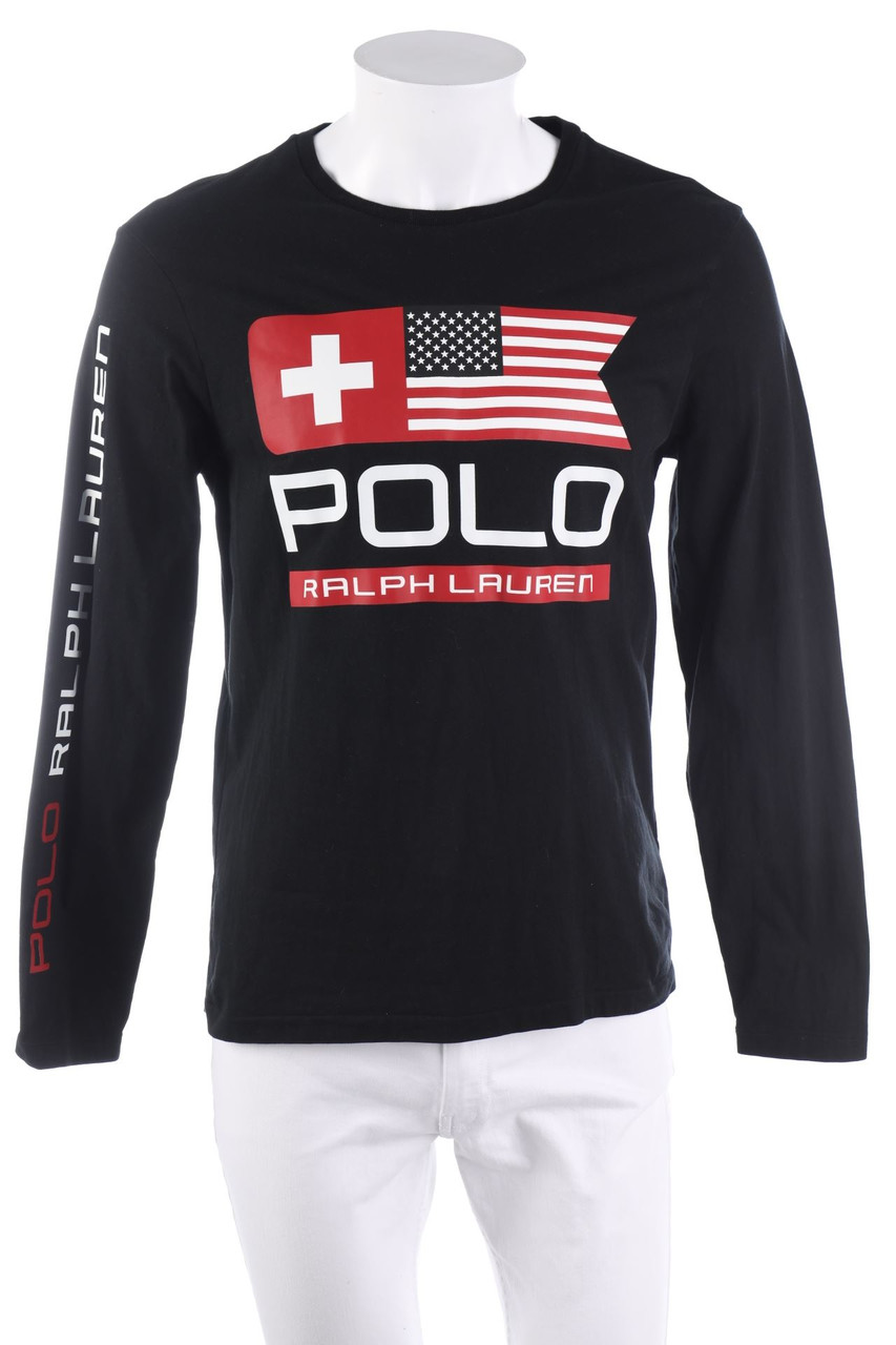 POLO RALPH LAUREN - Longsleeve-Shirt mit Logo-Print - M