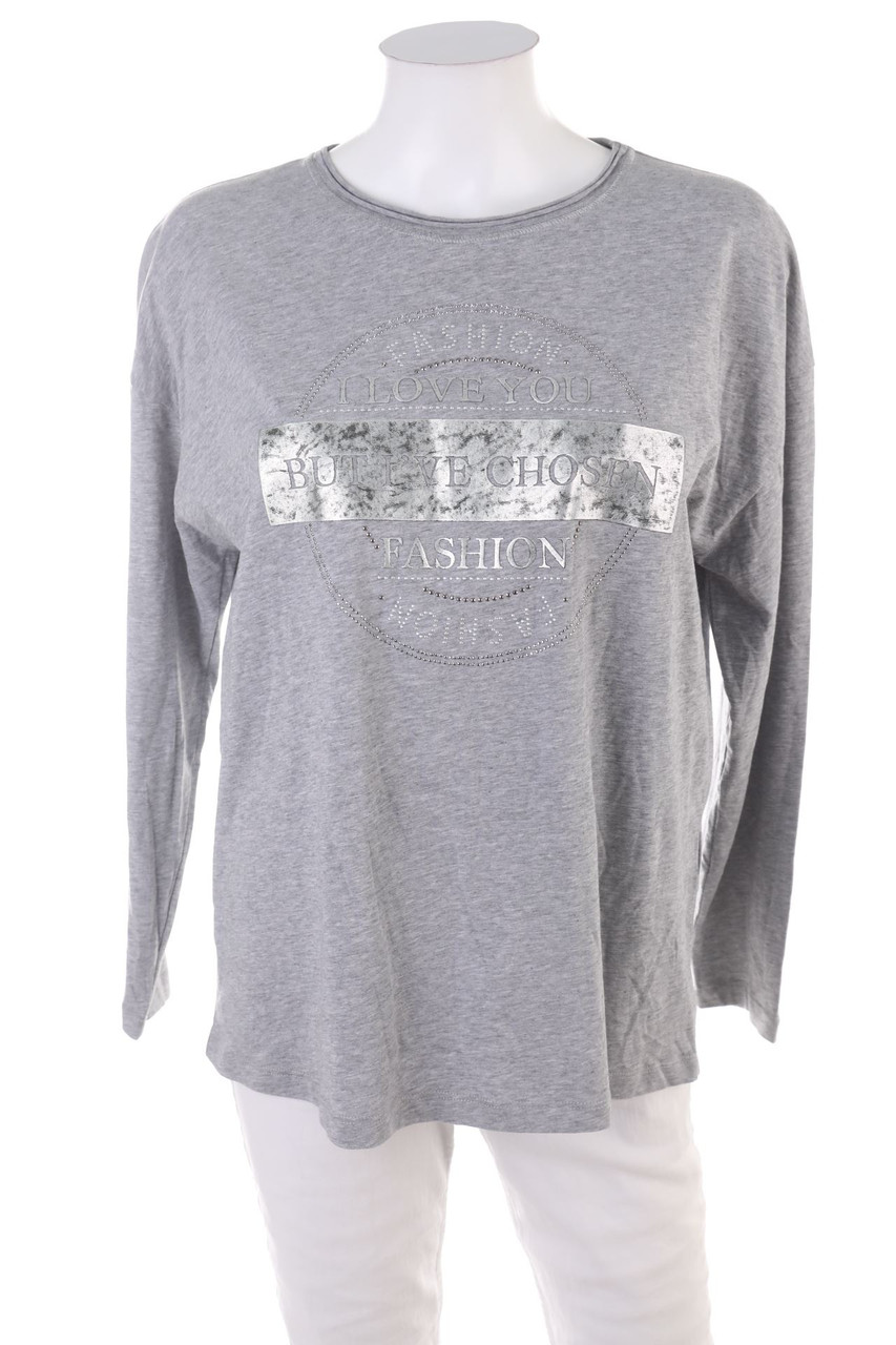 hajo - Longsleeve-Shirt mit Print - XL