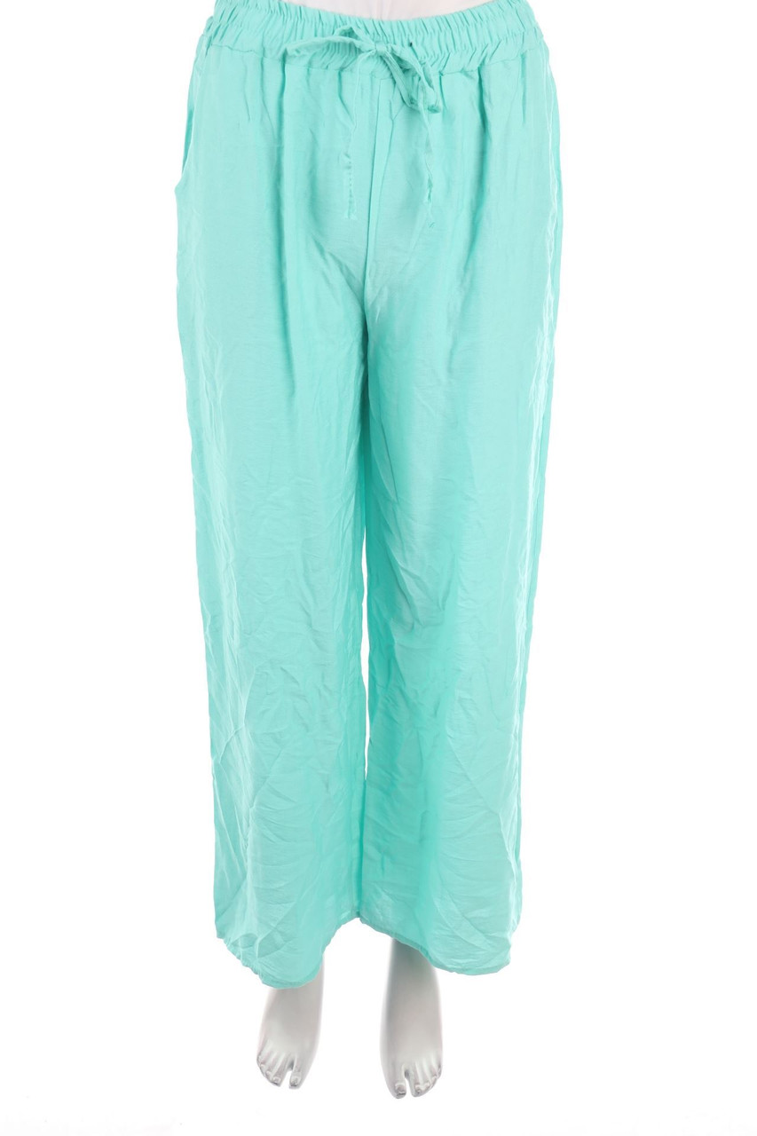 SECONDHAND - Palazzo-Hose mit Gummizug - D 34