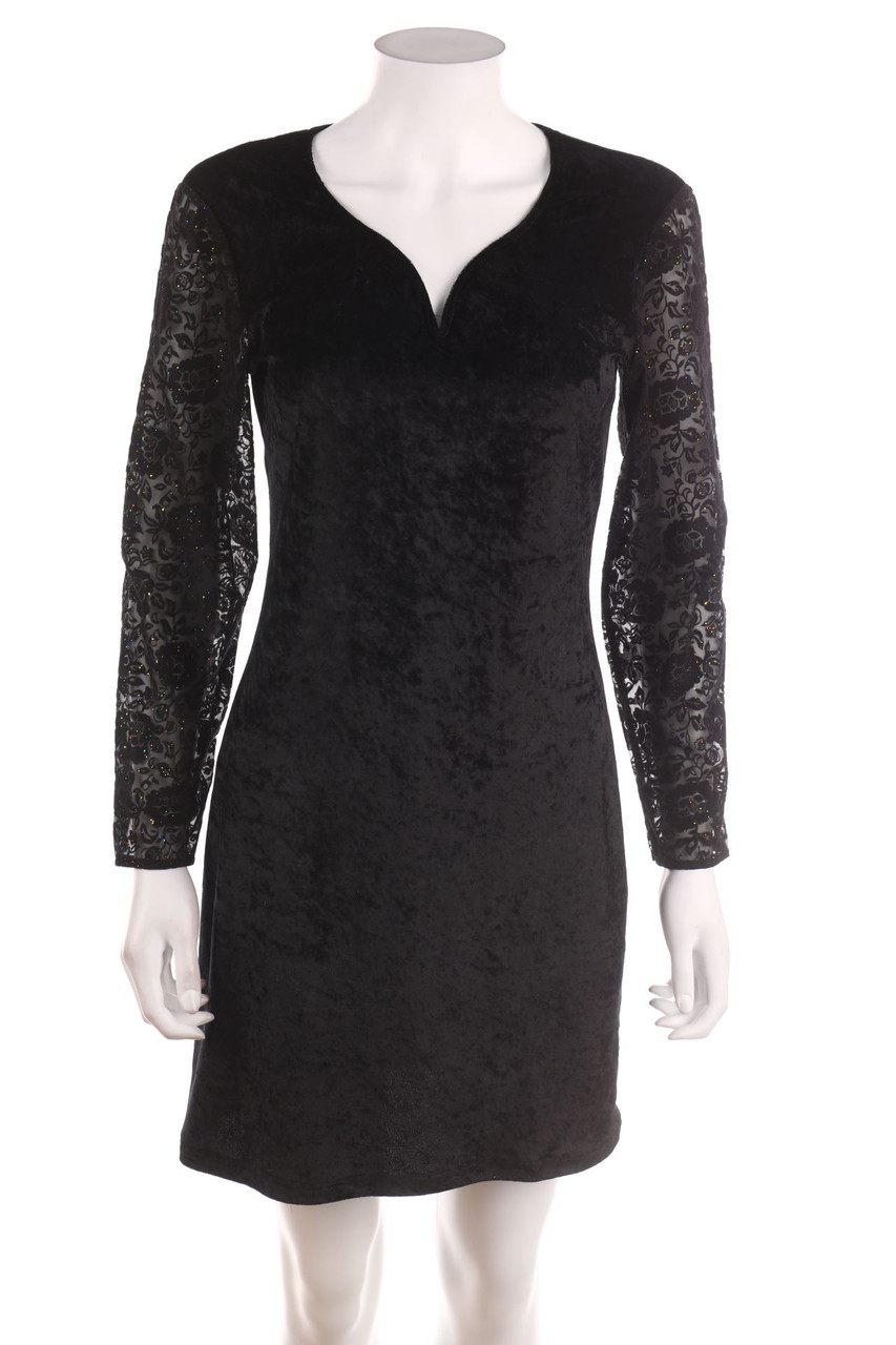 Ohne Label - Samt-Kleid - S