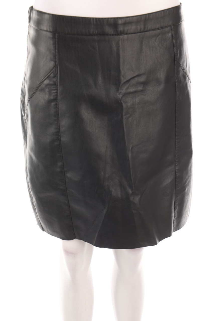 VERO MODA - Faux Leather-Mini-Rock - L