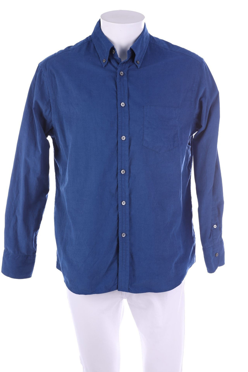 dunhill - Cord-Button-down-Hemd mit aufgesetzten Taschen - XL