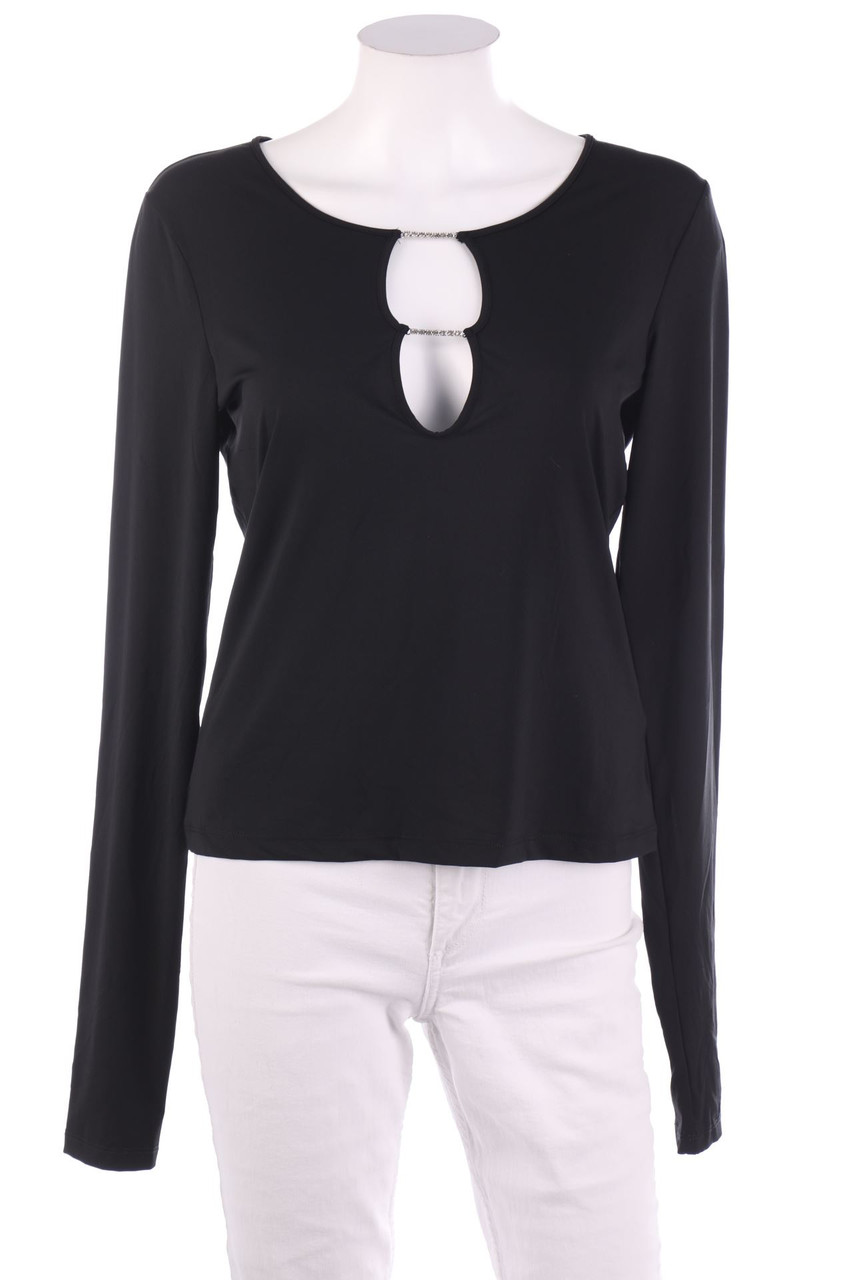 Weekday - Longsleeve-Shirt mit Schmuckstein-Applikation - D 40-42