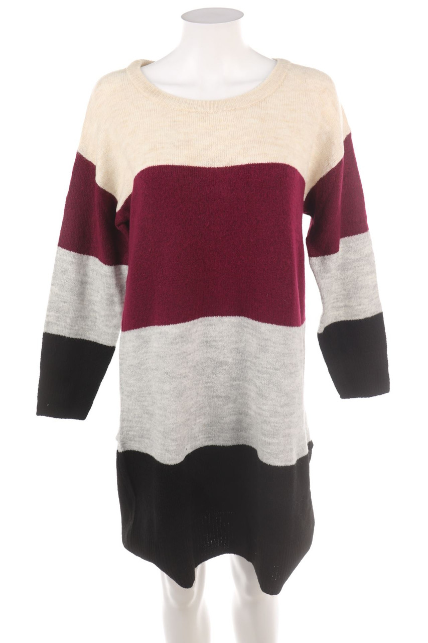 ElleNor - Streifen-Strickkleid - S