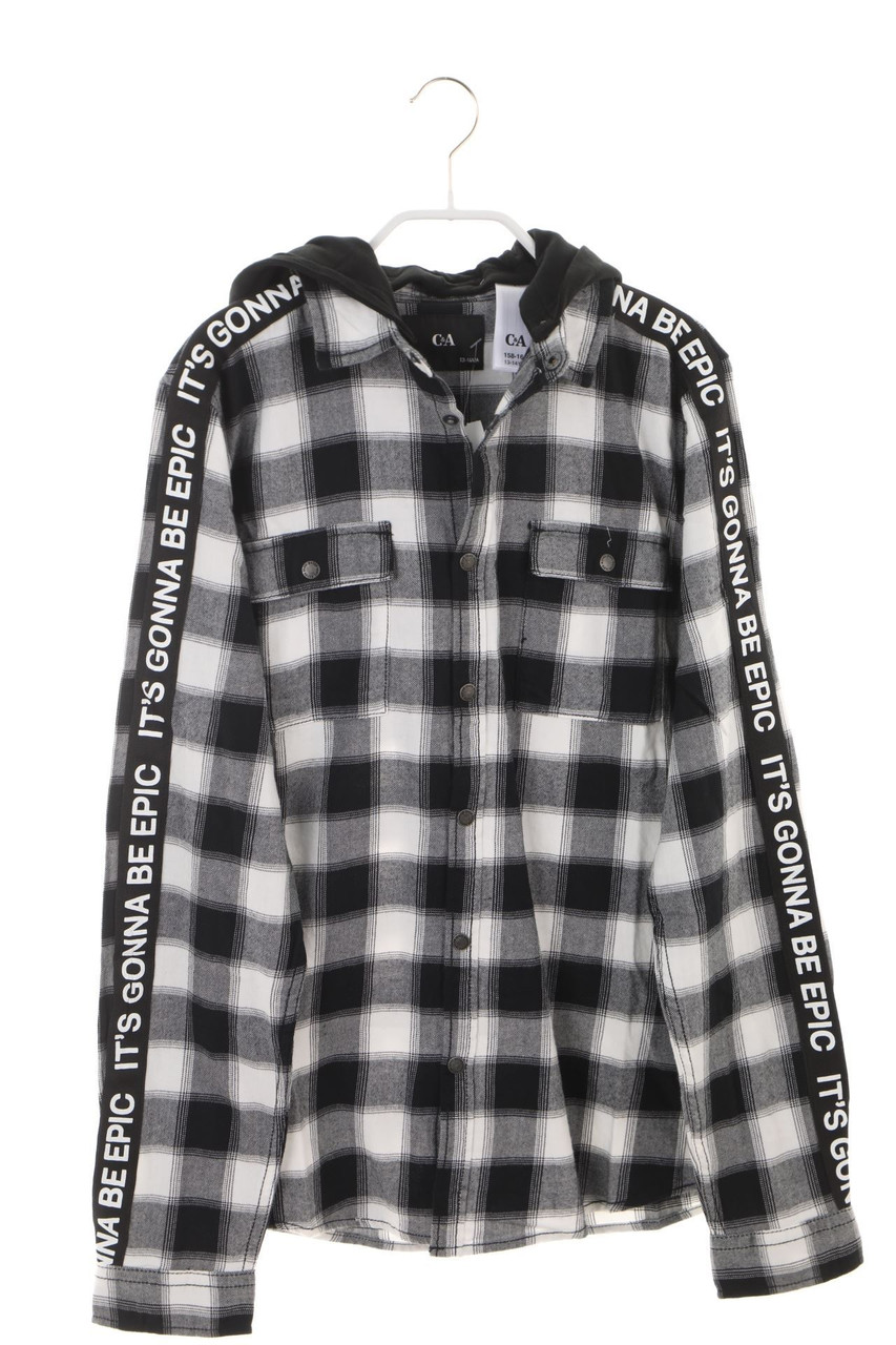 C&A - Karo-Hemd mit Kapuze - 176