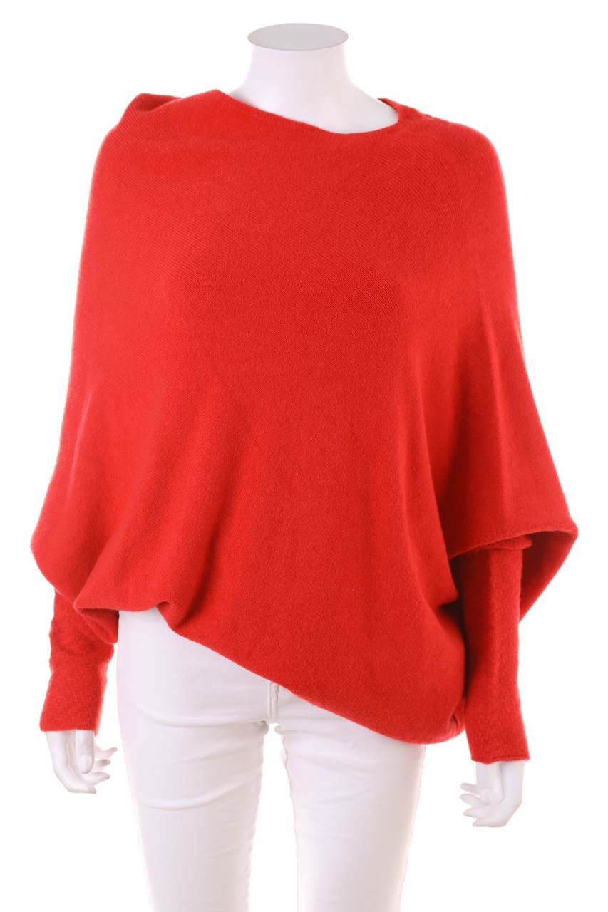 Ohne Label - Strick-Pullover mit asymmetrischem Schnitt - S