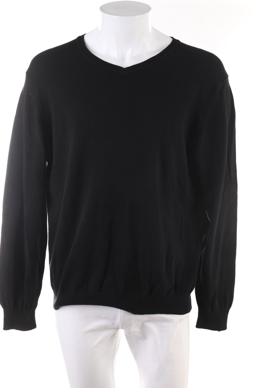 WATSON´S - Baumwoll-Strick-Pullover mit V-Neck - XL