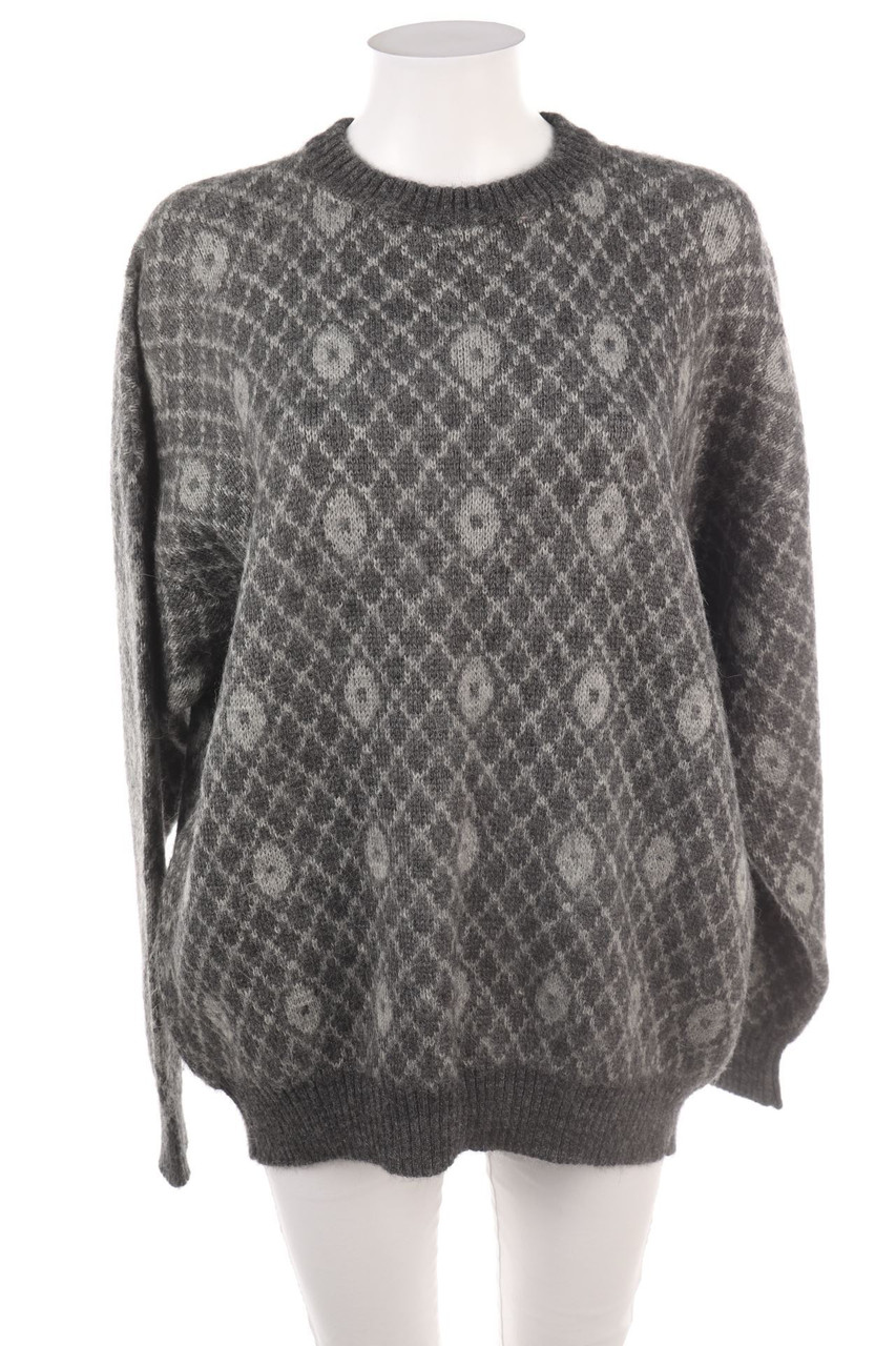 Ohne Label - Strick-Pullover mit Muster - XL