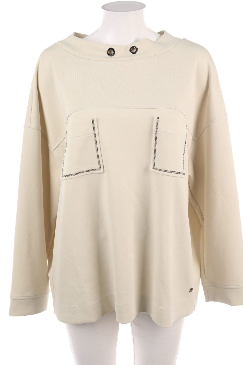 Ohne Label - Longsleeve-Shirt mit aufgesetzten Taschen - D 46