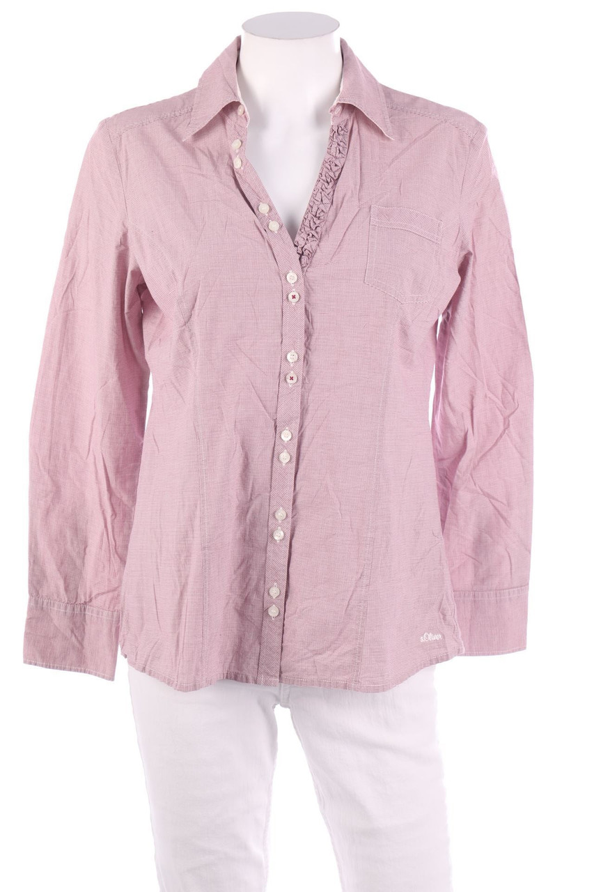 s.Oliver - Hemd-Bluse mit Rüschen - D 44