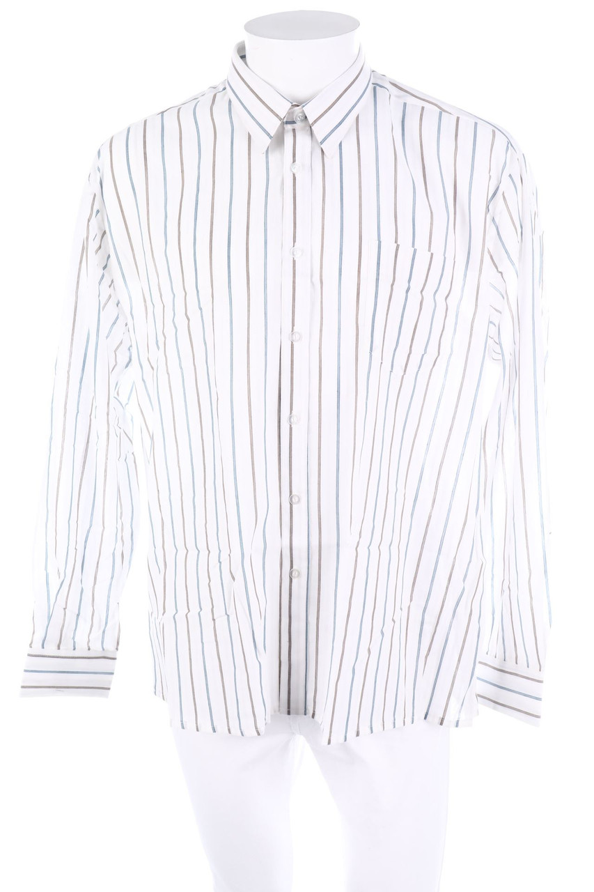 C&A - gestreiftes Hemd aus Baumwoll-Mix - XL