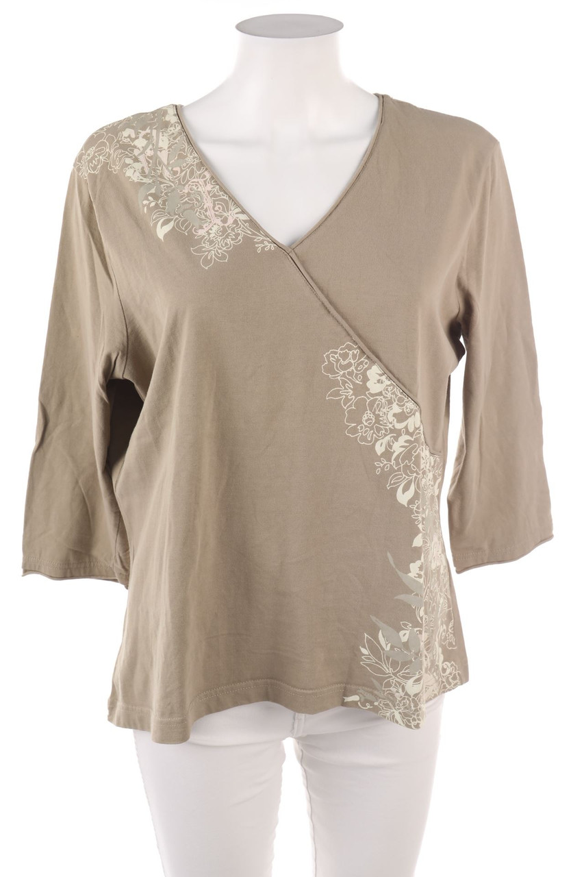 KENNY S. - 3/4-Arm-Shirt aus Baumwolle mit Blumen-Print - XL