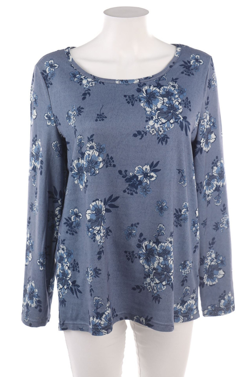 GINA - Longsleeve-Shirt mit Blumen-Print - M