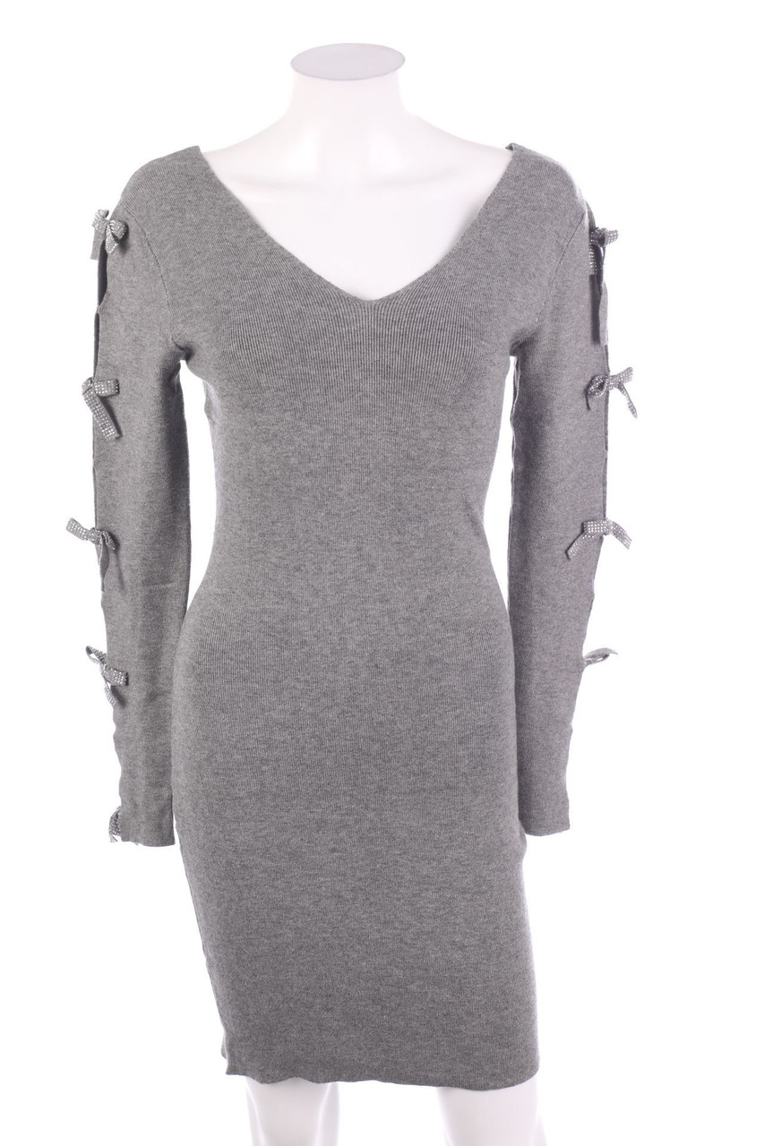 ENZORIA - Strickkleid mit Schleife - D 38