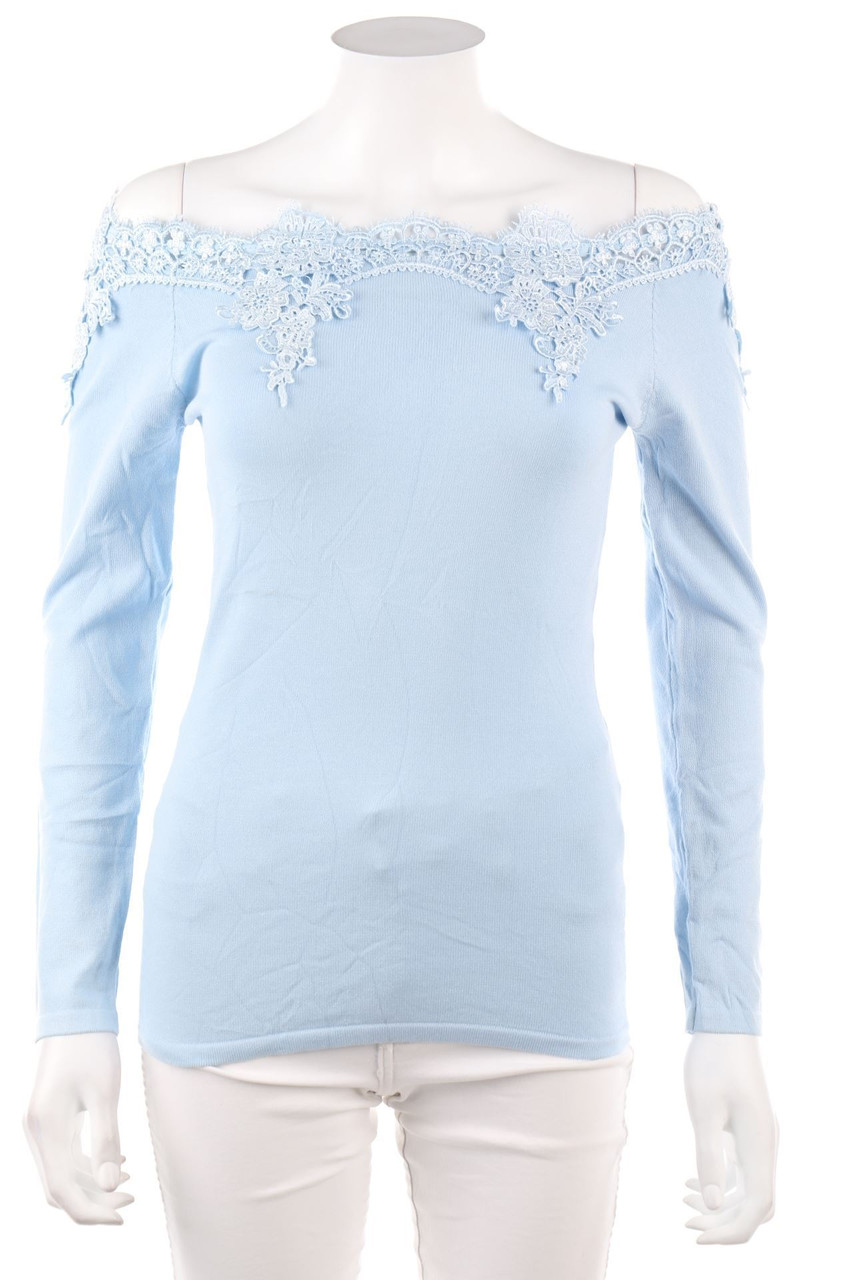 Red Queen - Strick-Pullover mit Spitze - S