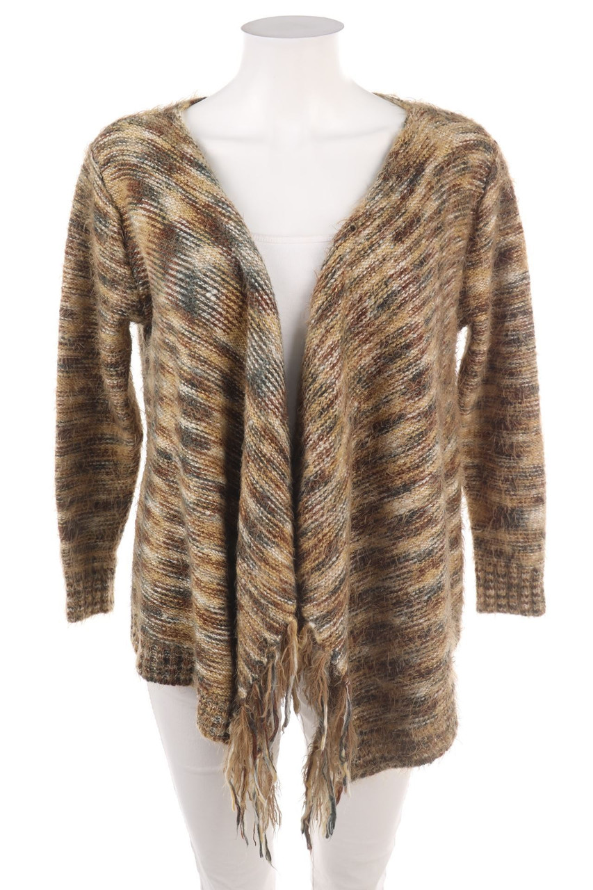 Ohne Label - Cardigan aus Woll-Mix mit Fransen - D 46