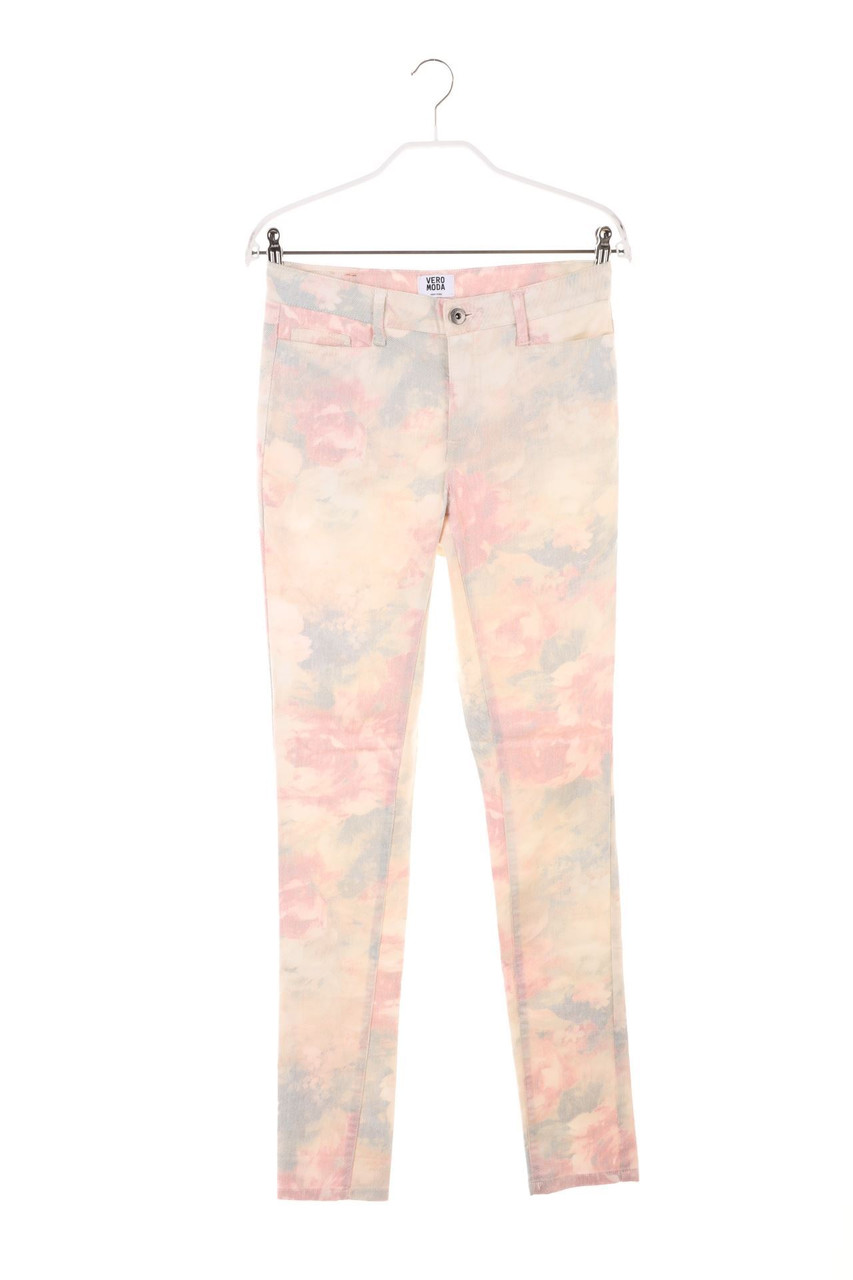 VERO MODA - Skinny-Jeans mit Blumen-Print - S