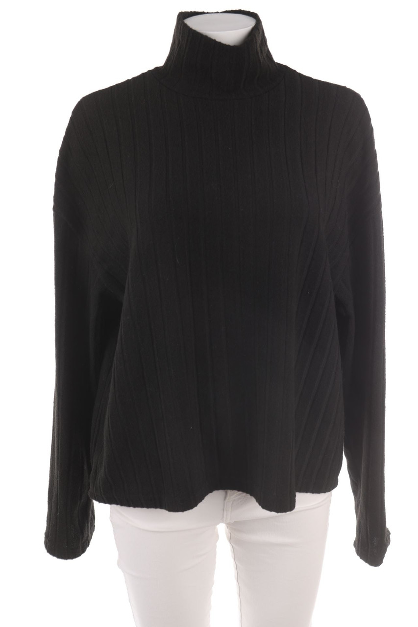 Ohne Label - Longsleeve-Shirt mit Rollkragen - L