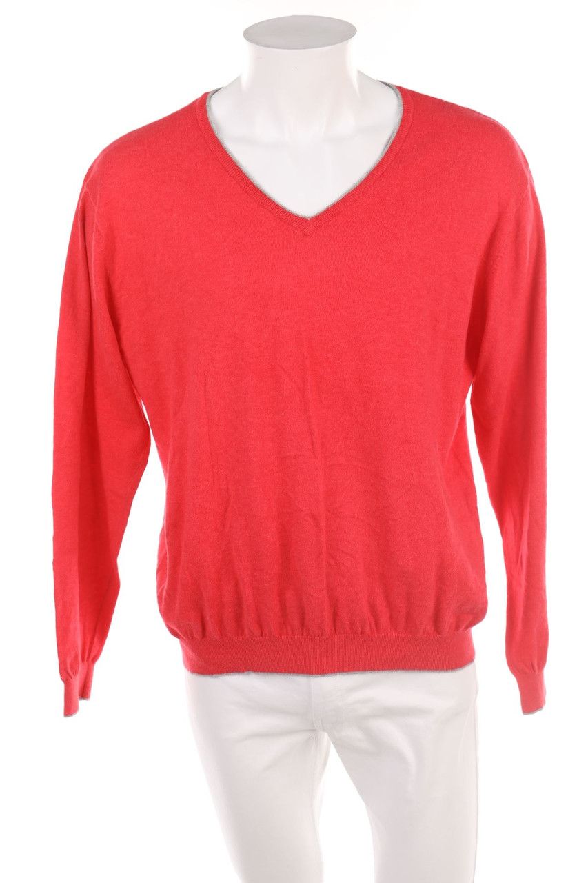 Altea - Baumwoll-V-Neck-Pullover mit Kaschmir - 2XL