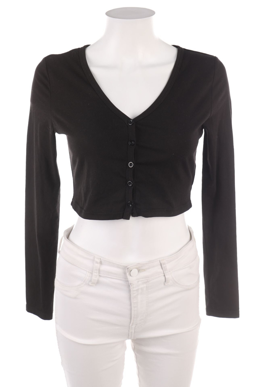 SHEIN - Cropped-Longsleeve-Shirt - S