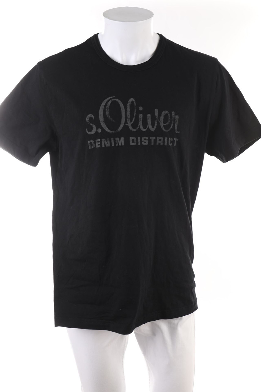 s.Oliver - T-Shirt mit Logo-Print - XL