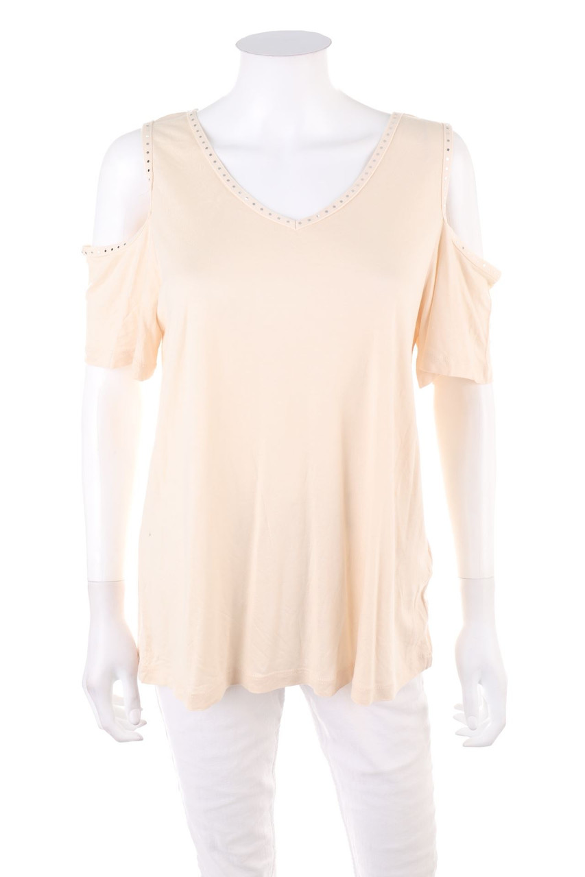 WOMEN - Kurzarm-Shirt mit Cut-outs - L