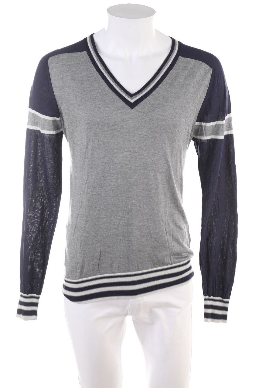 D&G DOLCE & GABBANA - V-Neck-Pullover aus Seide - XL