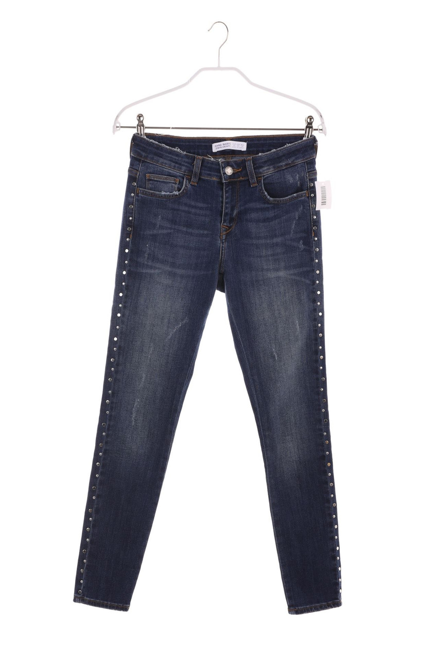 ZARA - Dark Denim Skinny-Jeans - S