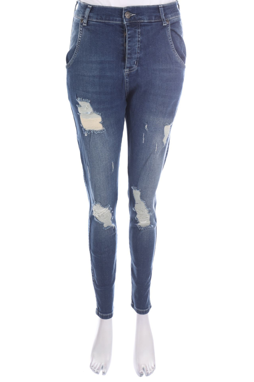 SIKSILK - Destroyed Skinny-Jeans - M