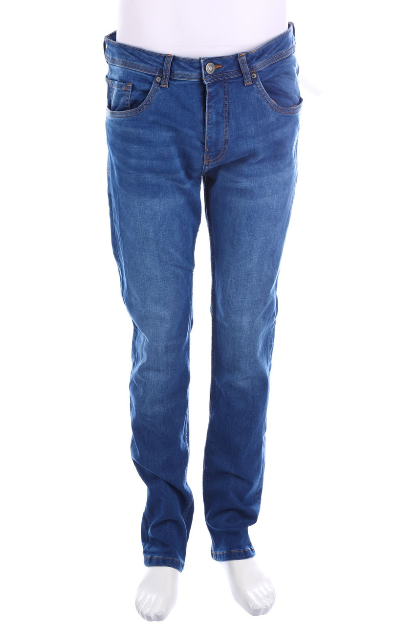 crane - Used Look Straight Cut Jeans - 3XL