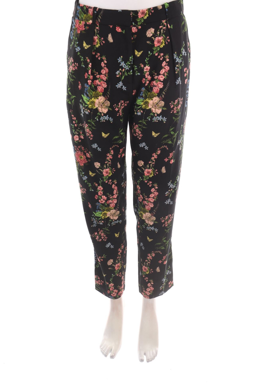 OASIS - Chino-Hose mit Blumen-Print - S