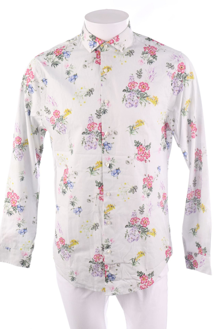 C&A - Hemd mit Blumen-Print - M