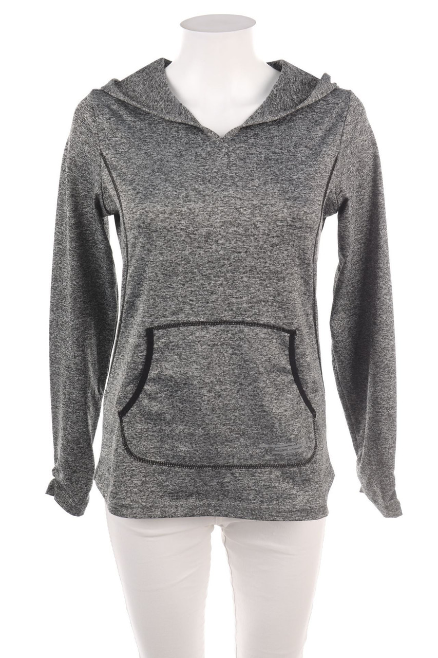 Ohne Label - Sport Longsleeve-Shirt mit Kapuze - S