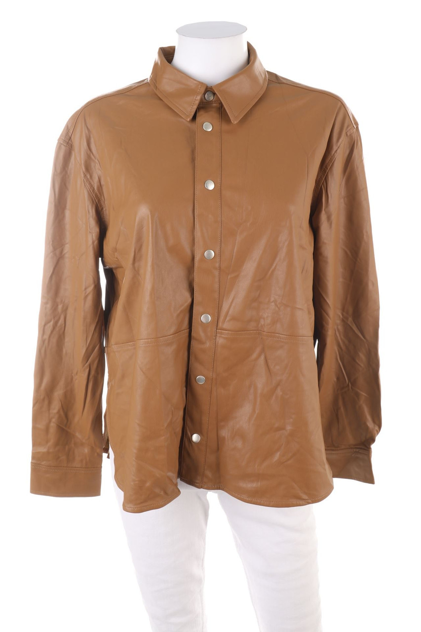 C&A - Hemd-Bluse aus Kunstleder - L