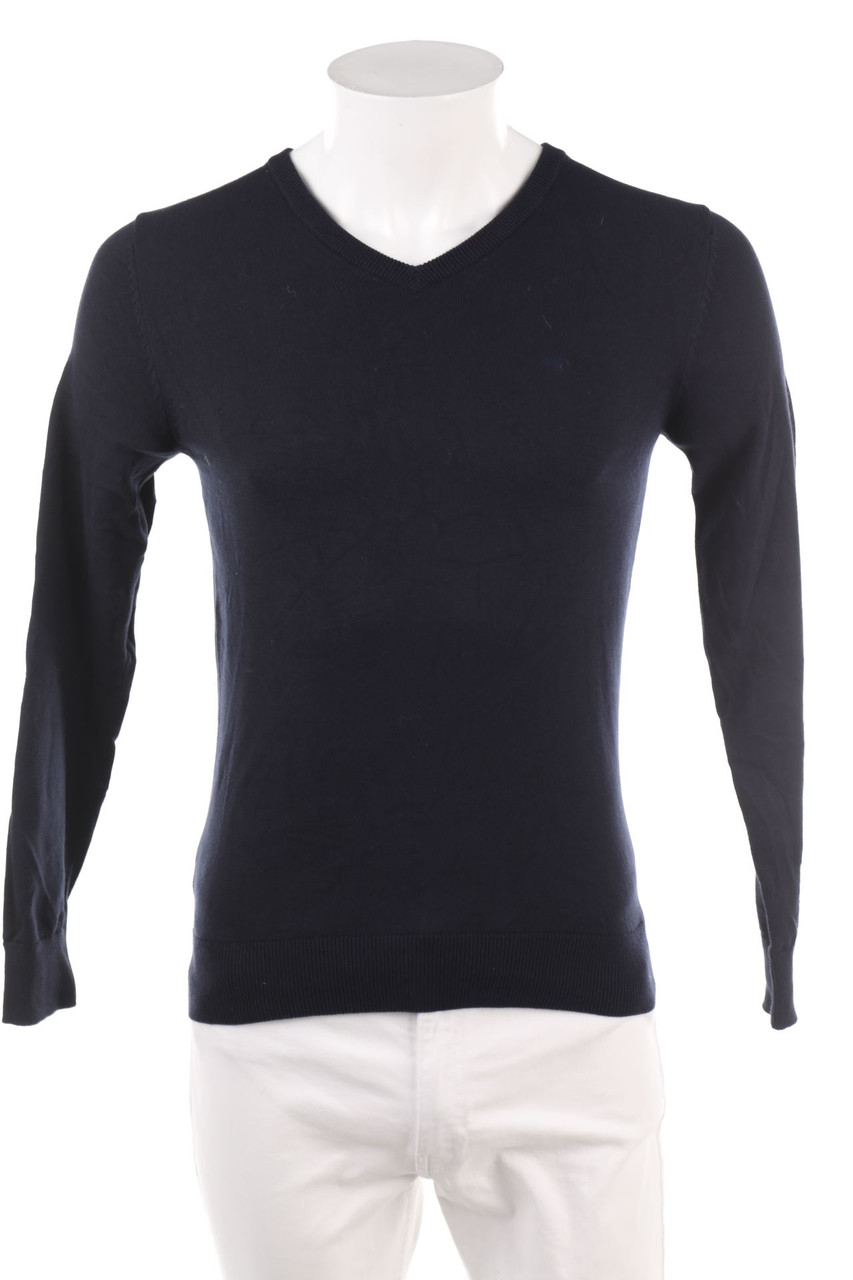 TOM TAILOR - Baumwoll-Strick-Pullover mit V-Neck - S