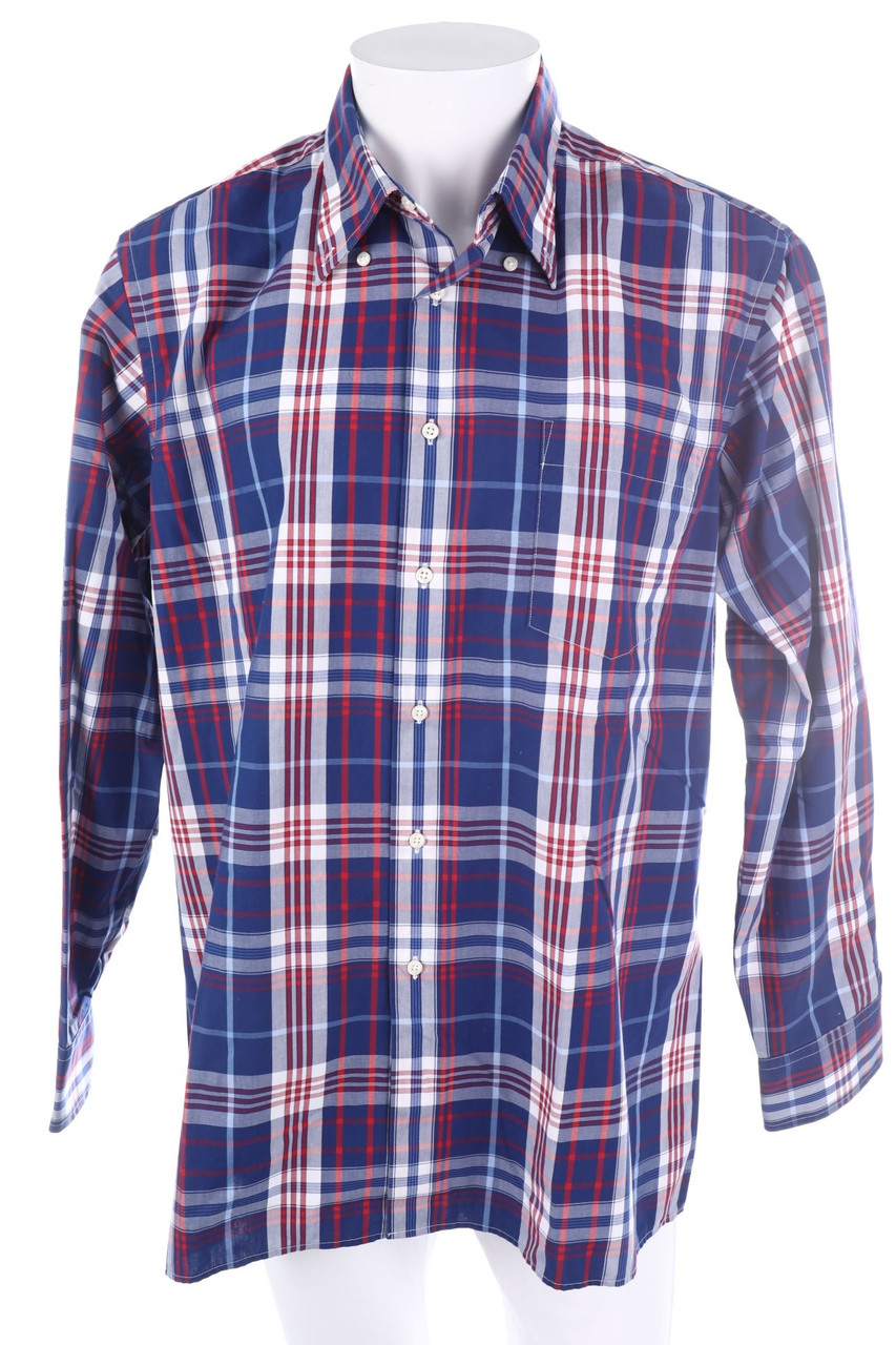 ANDREW JAMES - kariertes Button-down-Hemd - XL