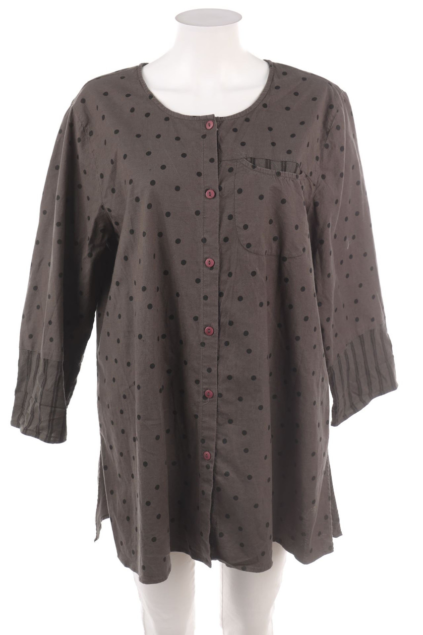 Gudrun Sjödén - Hemd-Bluse mit 3/4-Ärmel - L