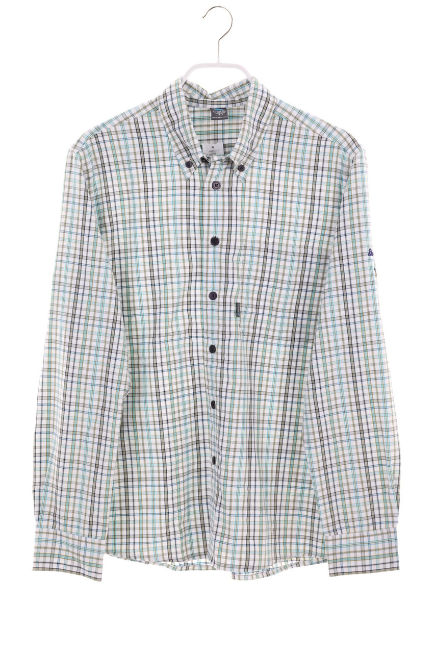 odlo - kariertes Button-down-Hemd - S