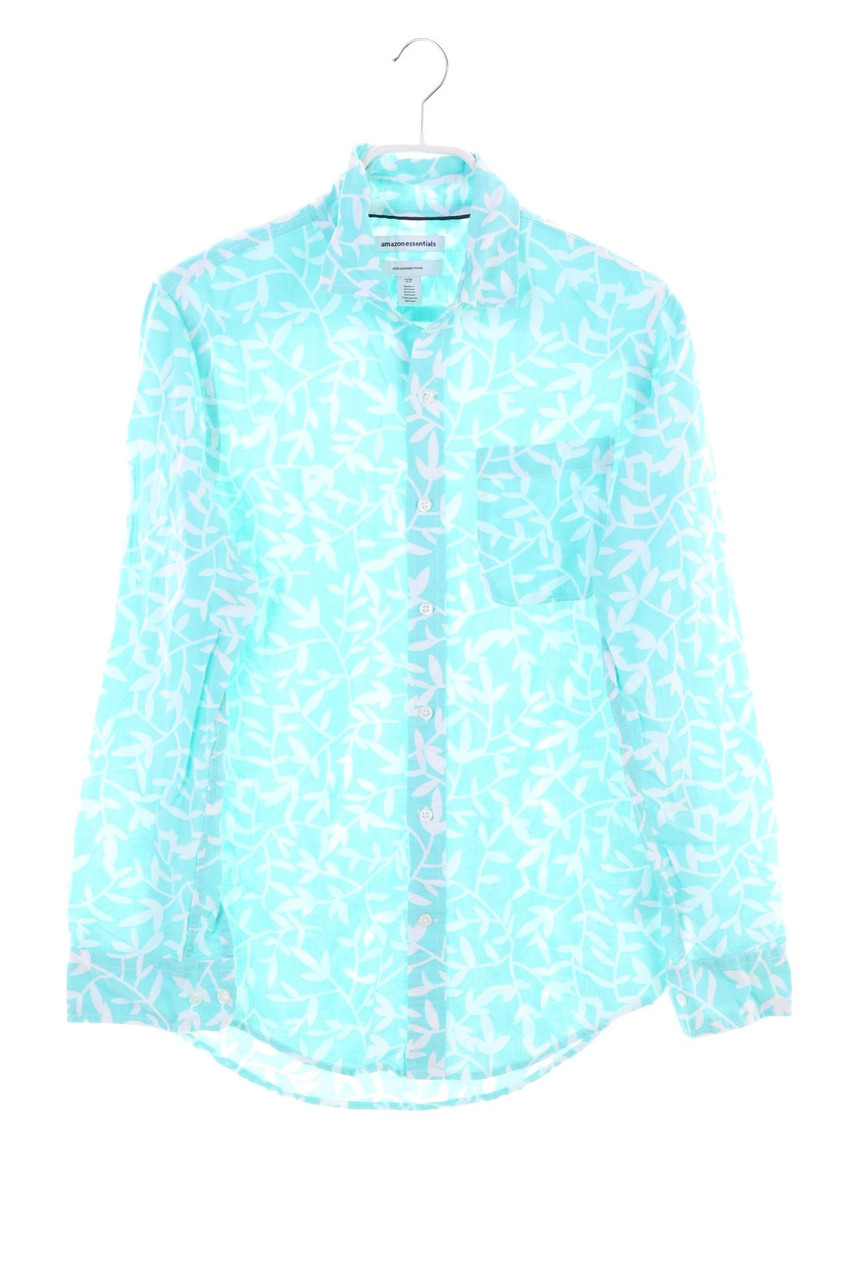 amazon essentials - Baumwoll-Hemd mit Leinen - XS